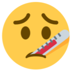 face with thermometer