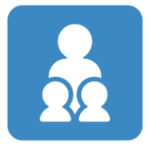 Family: Adult with Two Children