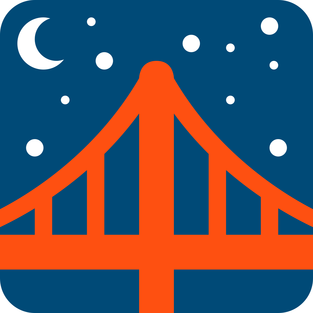 🌉 Bridge at Night Emoji Meaning