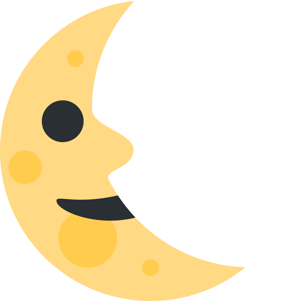 🌜 Last Quarter Moon Face Emoji Meaning