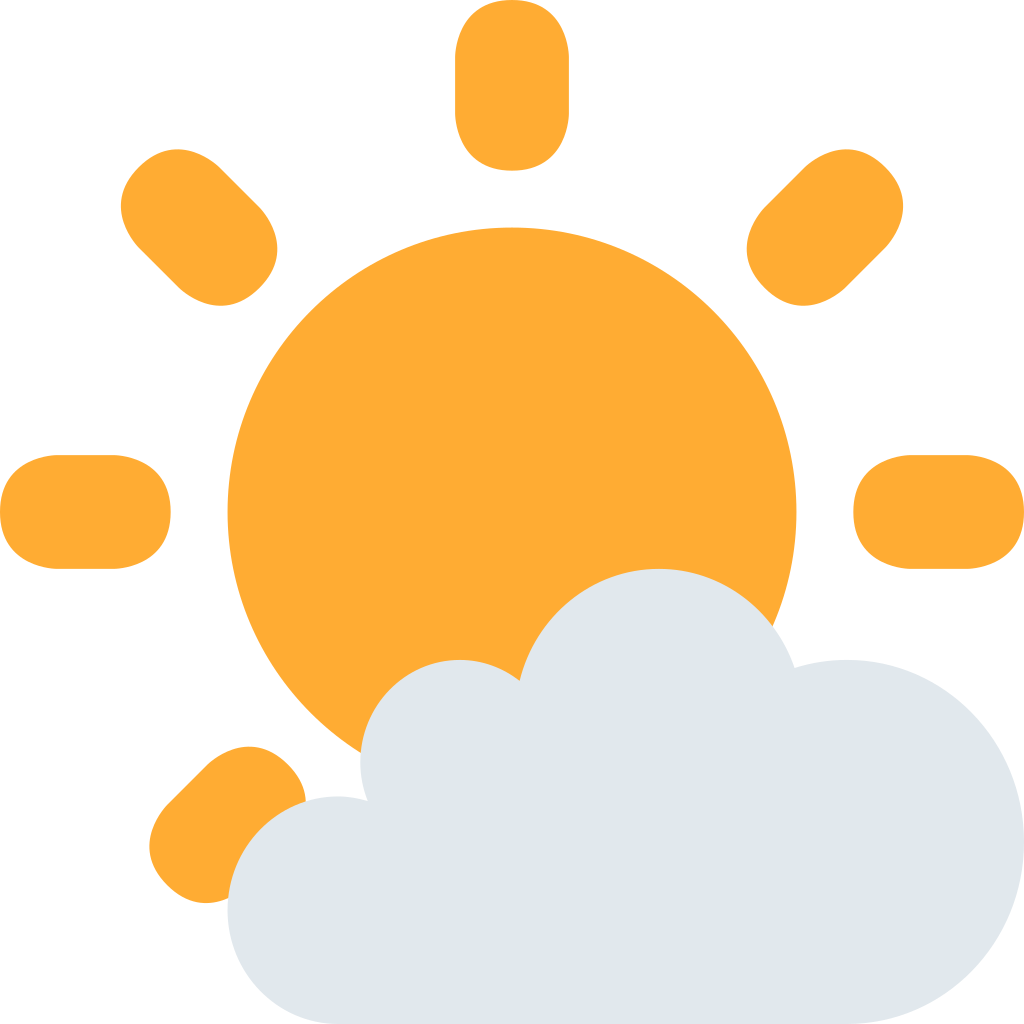 🌤 Sun Behind Small Cloud Emoji Meaning