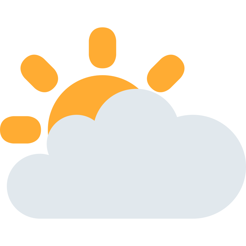 🌥 Sun Behind Large Cloud Emoji Meaning
