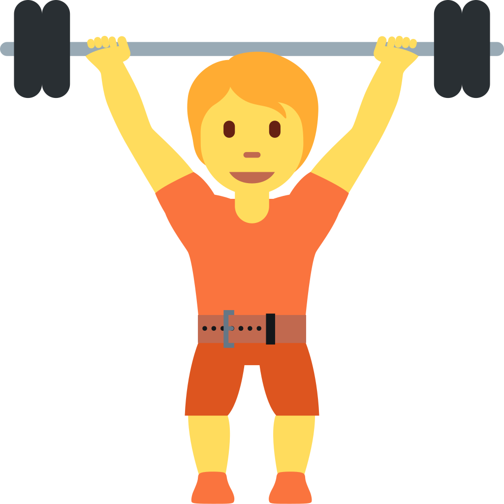 🏋 Person Lifting Weights Emoji Meaning