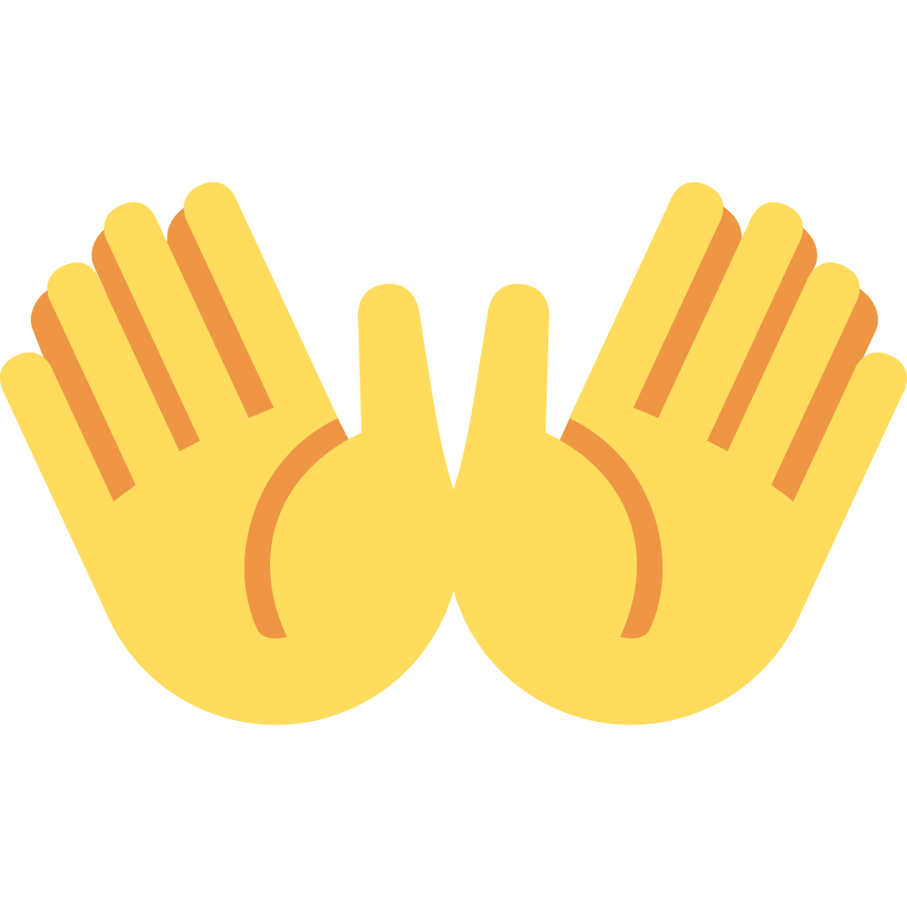 Open Hands 👐 Emoji Meaning