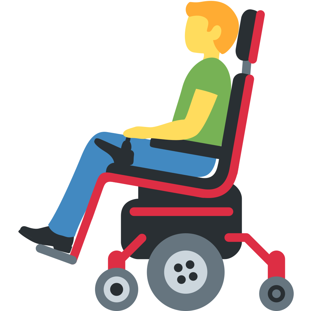 👨‍🦼 Man in Motorized Wheelchair Emoji Meaning