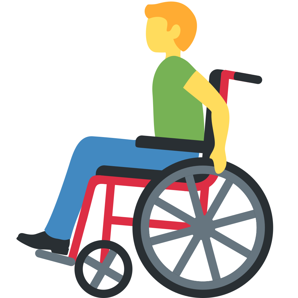 👨‍🦽 Man in Manual Wheelchair Emoji Meaning