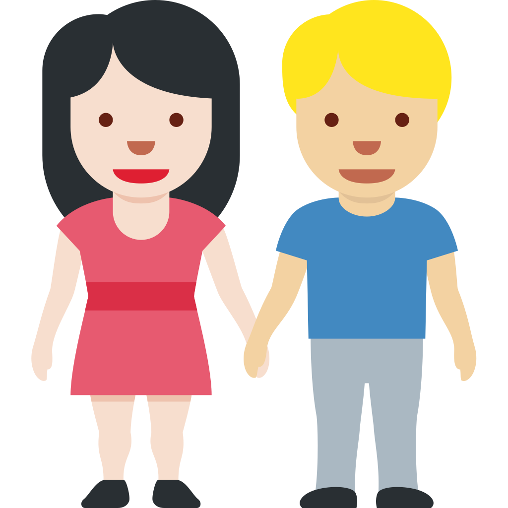 👩🏻‍🤝‍👨🏼 Woman and Man Holding Hands Emoji Meaning