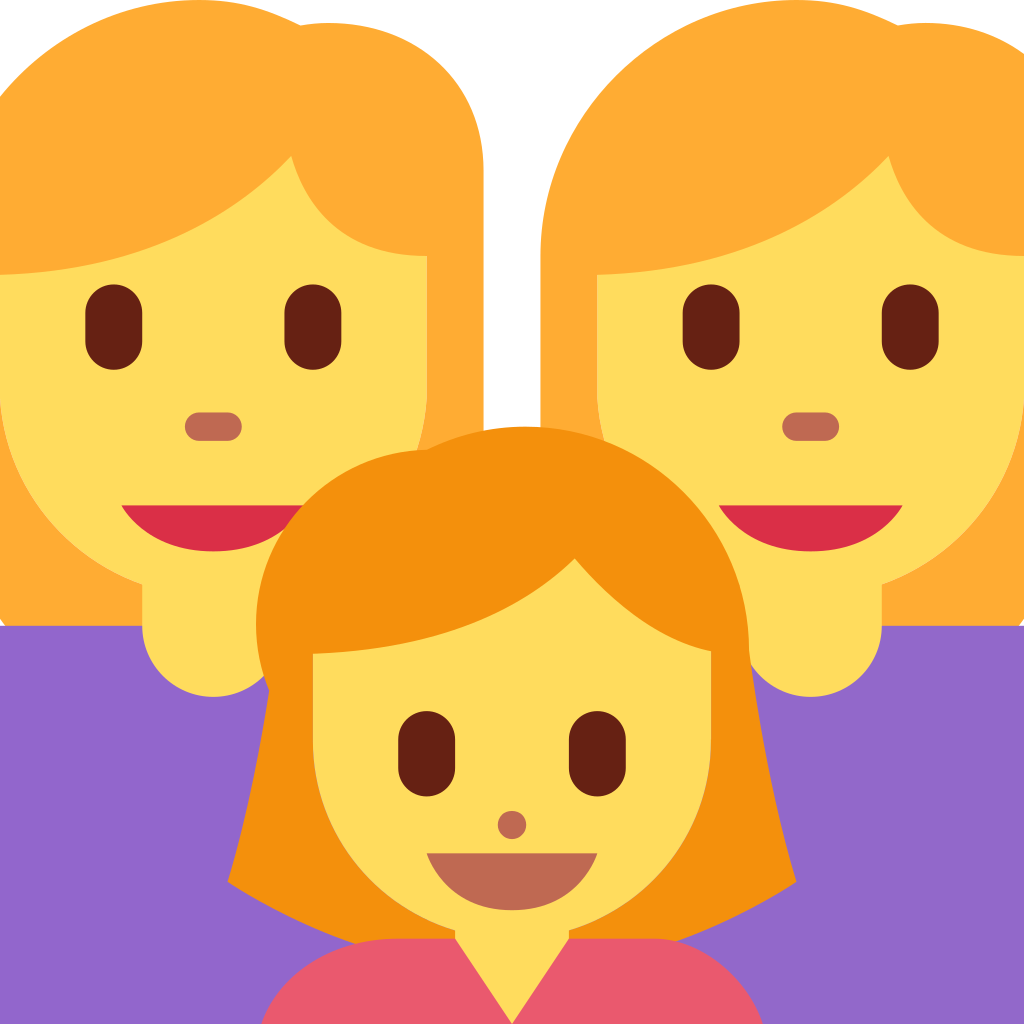👩‍👩‍👧 Family: Woman, Woman, Girl Emoji Meaning