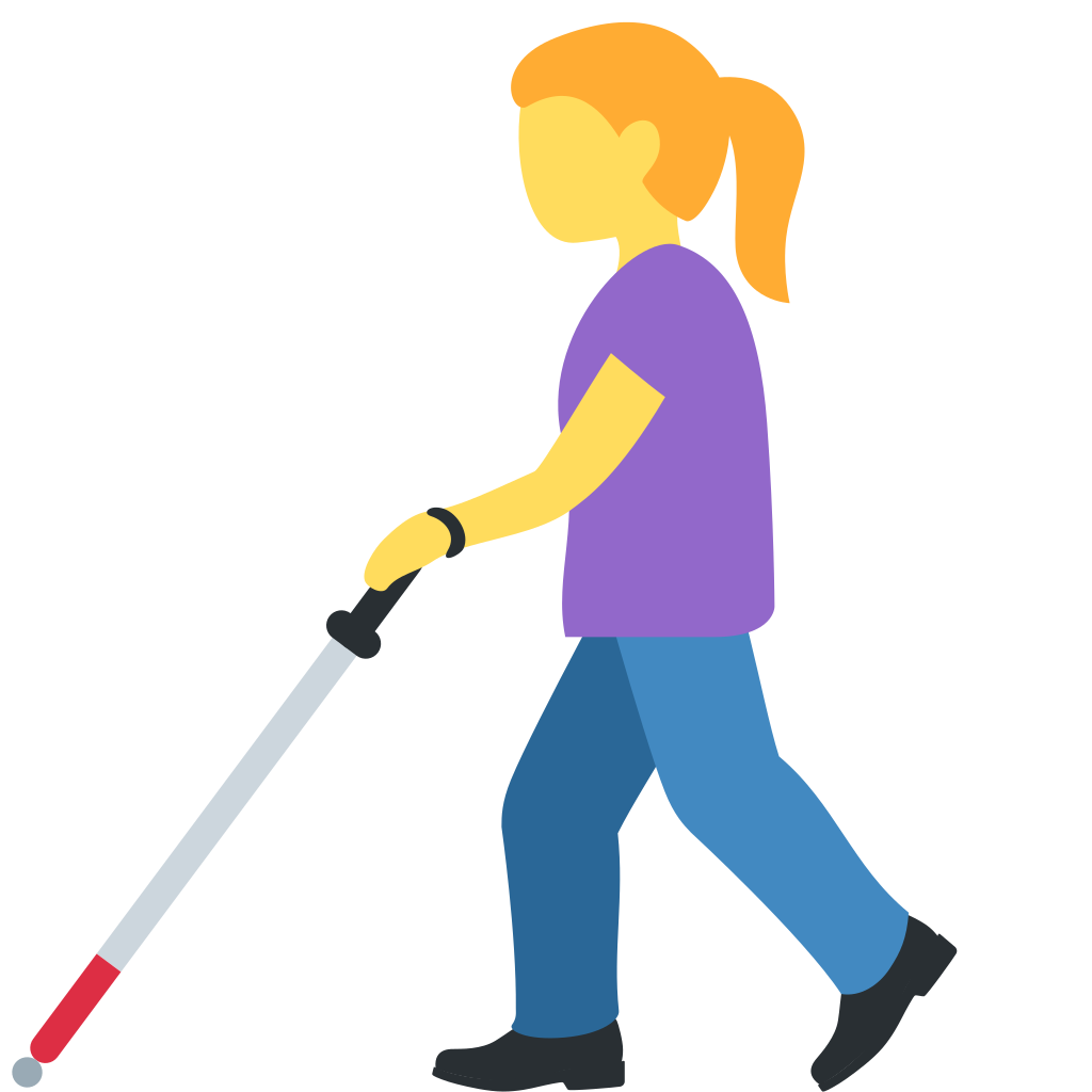 👩‍🦯 Woman with White Cane Emoji Meaning