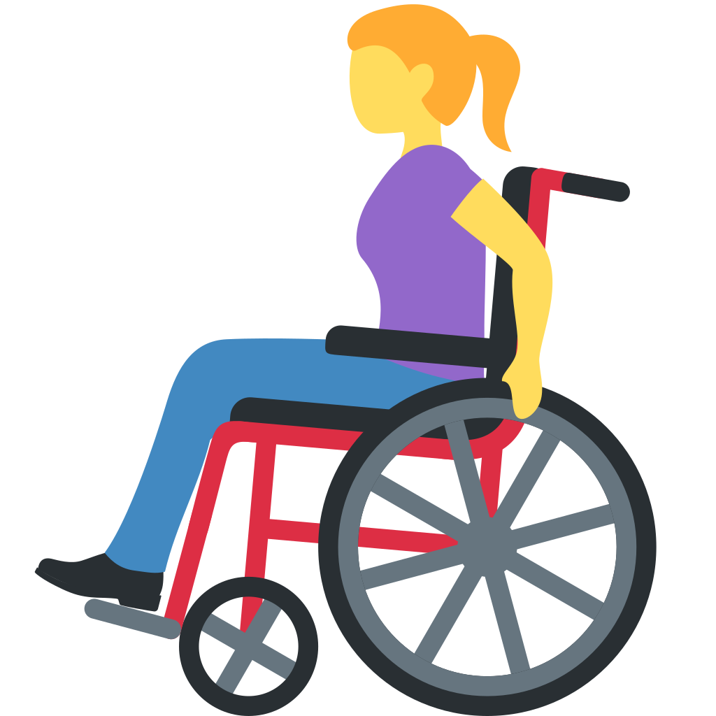 👩‍🦽 Woman in Manual Wheelchair Emoji Meaning