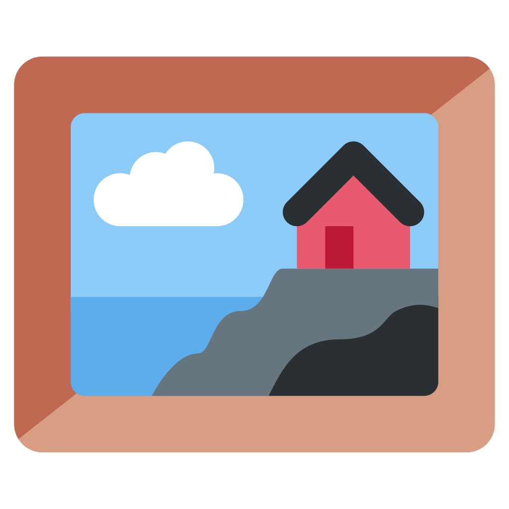 🖼 Framed Picture Emoji Meaning