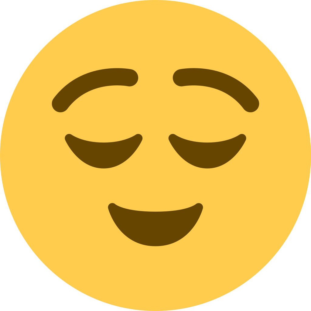 😌 Relieved Face Emoji Meaning