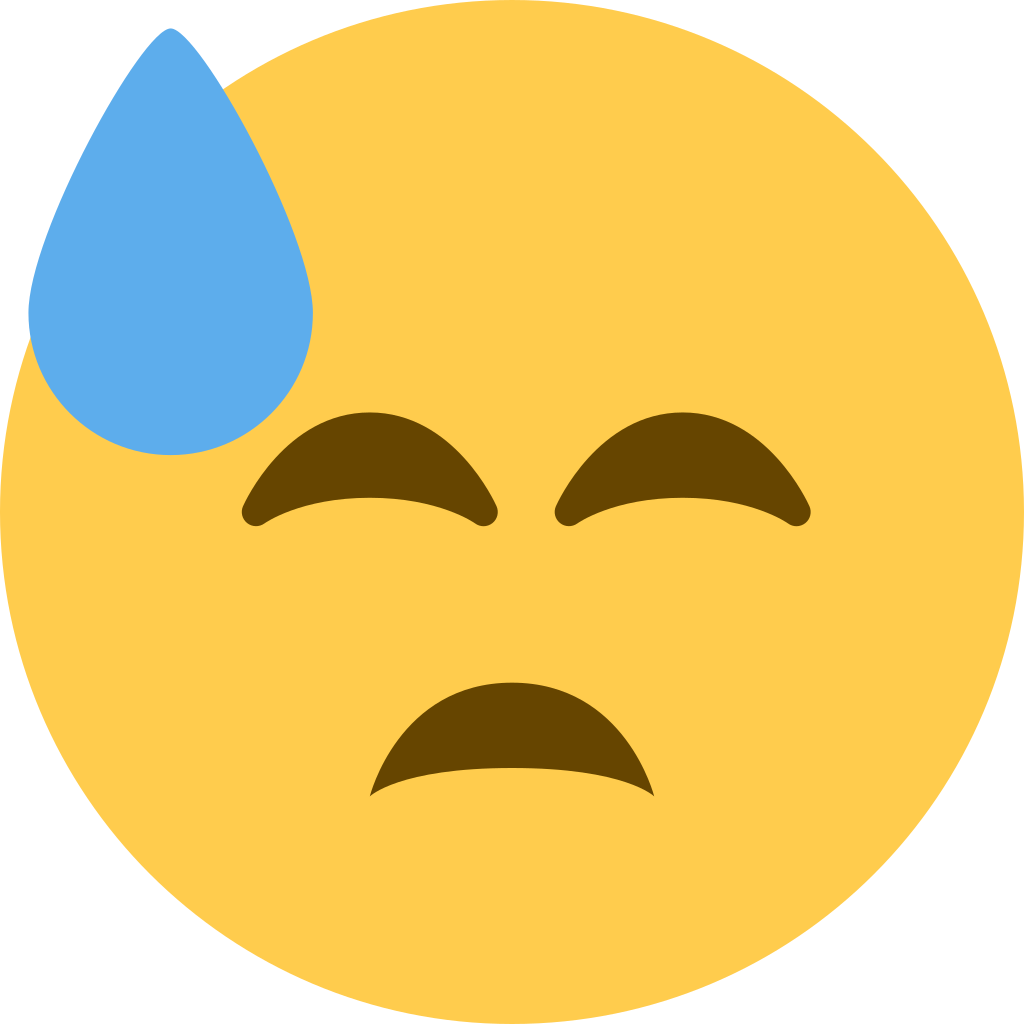 😓 Downcast Face With Sweat Emoji Meaning