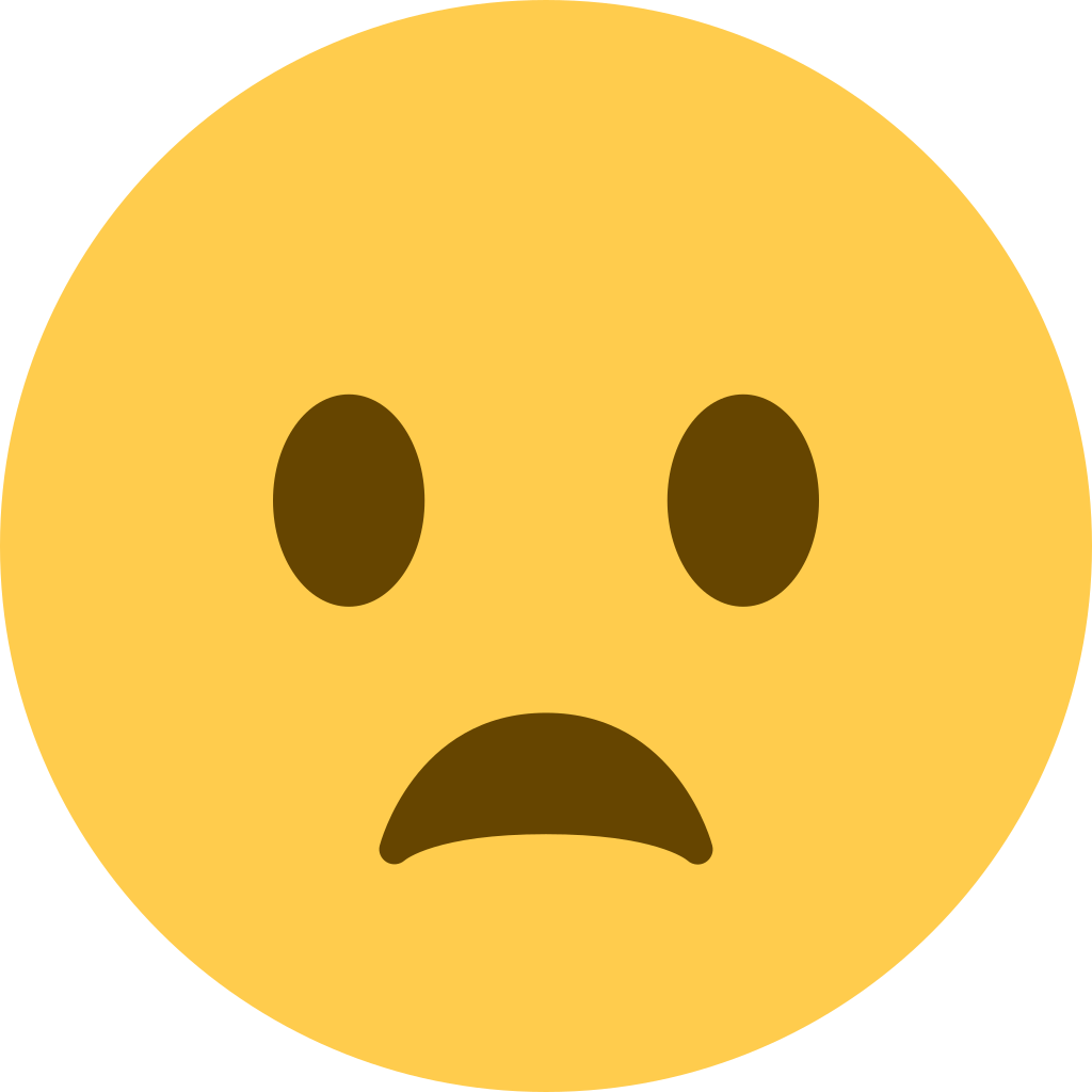 😦 Frowning Face with Open Mouth Emoji Meaning