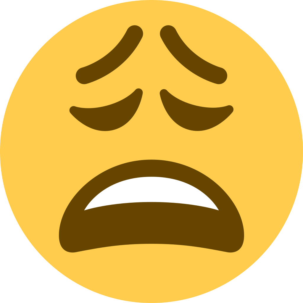 😩 Weary Face Emoji Meaning