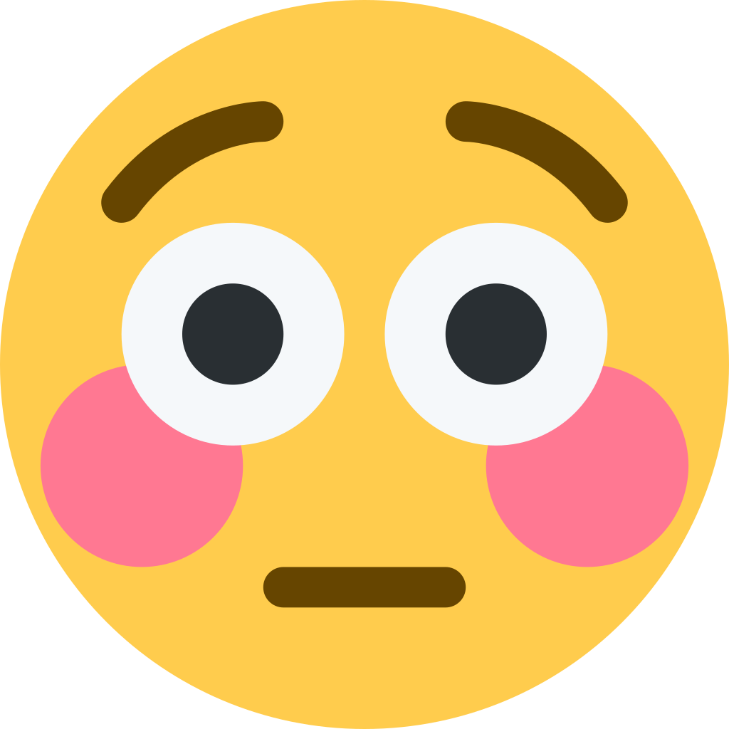 😳 Flushed Face Emoji Meaning