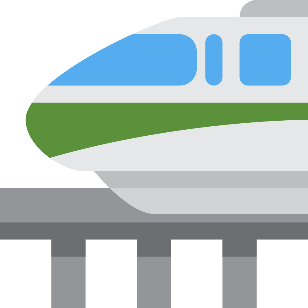 🚝 Monorail emoji meaning