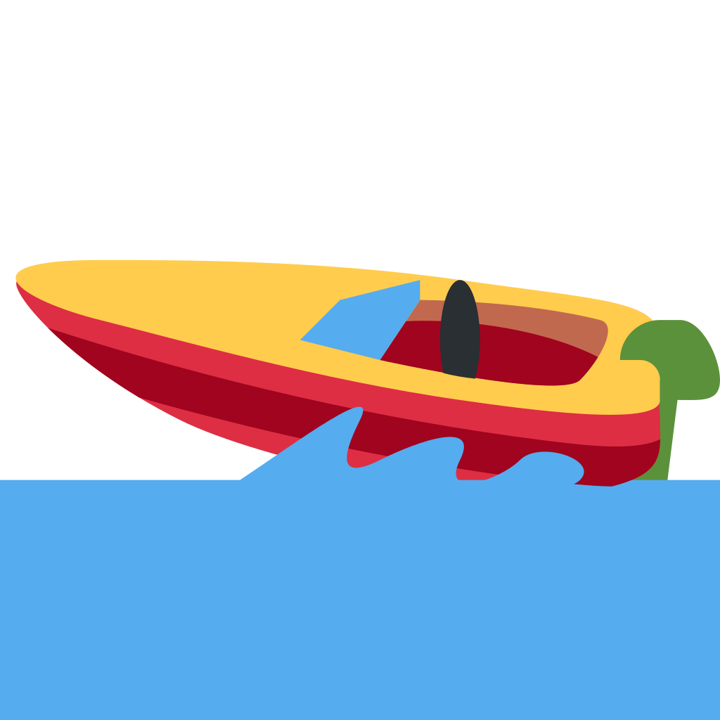 Speedboat emoji meaning 🚤