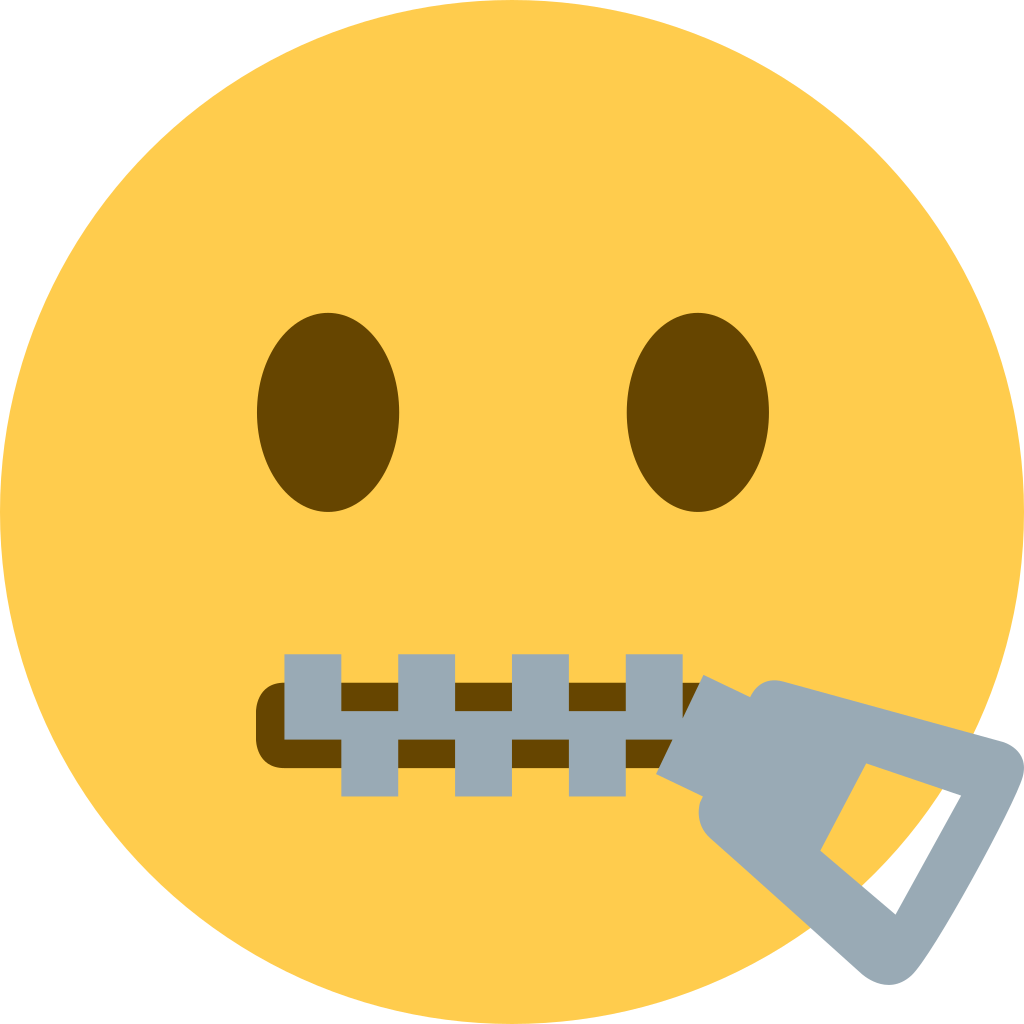 🤐 Zipper-Mouth Face Emoji Meaning