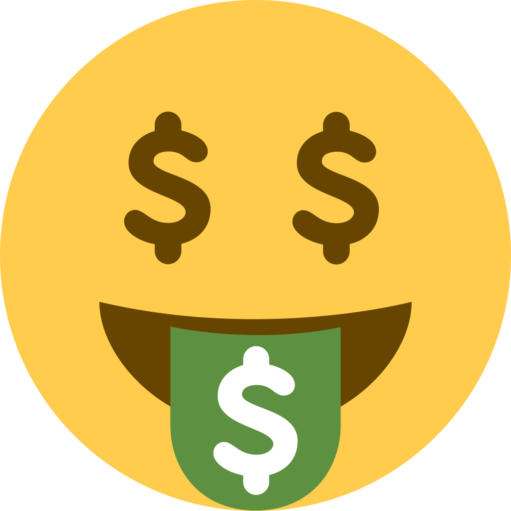🤑 Money-Mouth Face Emoji Meaning