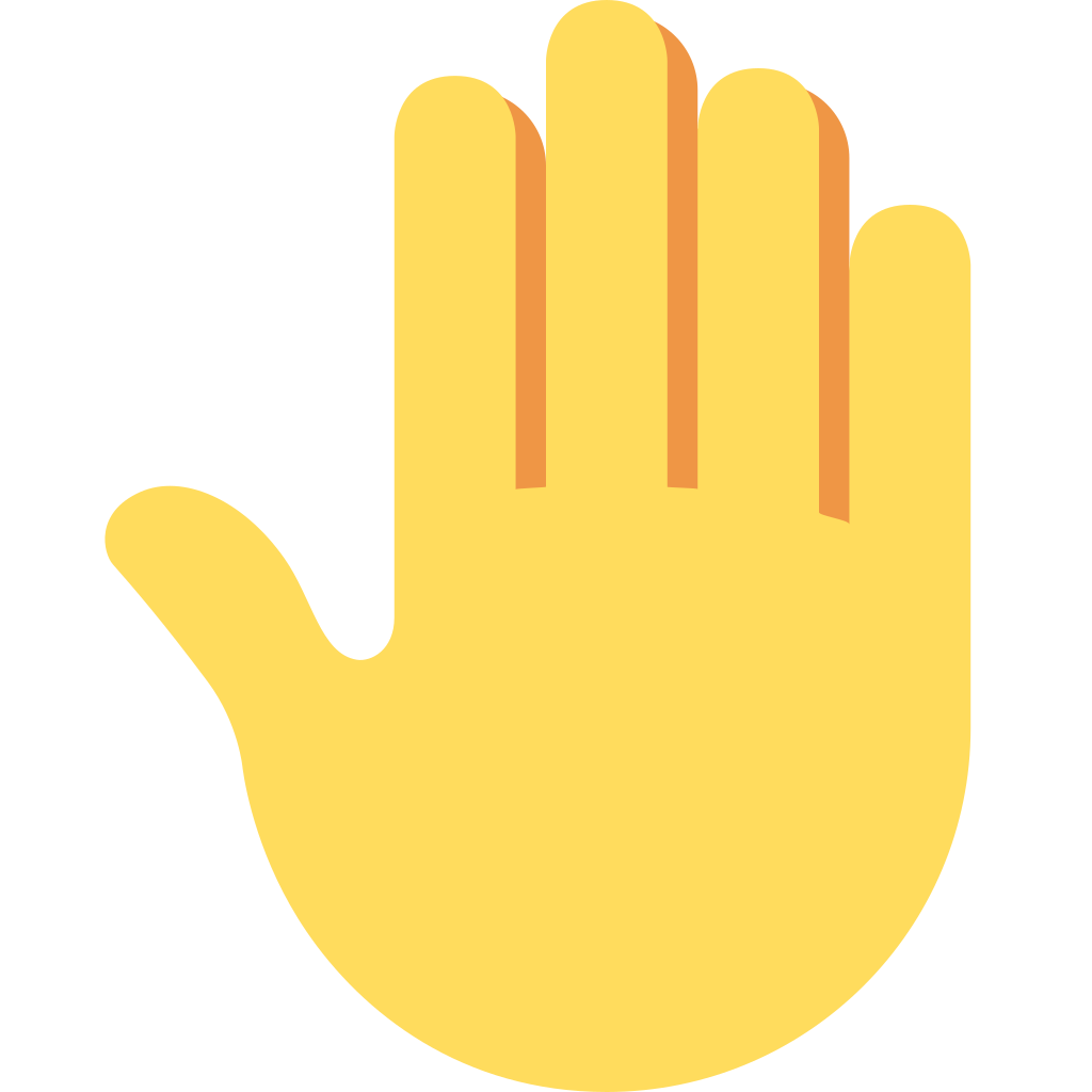 🤚 Raised Back of Hand Emoji Meaning