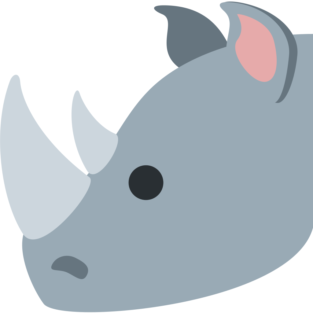 🦏 Rhinoceros Emoji Meaning