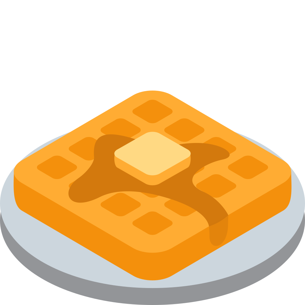 Waffle emoji meaning 🧇