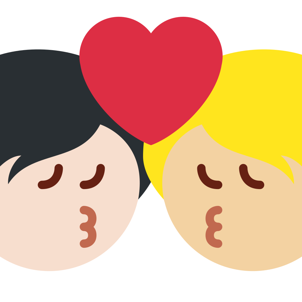 🧑🏻‍❤️‍💋‍🧑🏼 Kiss Between People Emoji Meaning