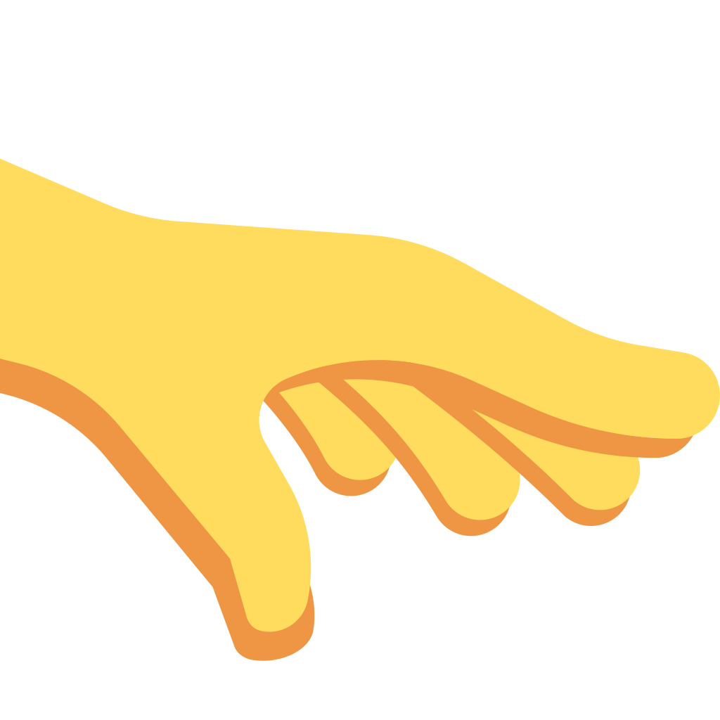 🫳 Palm Down Hand emoji meaning