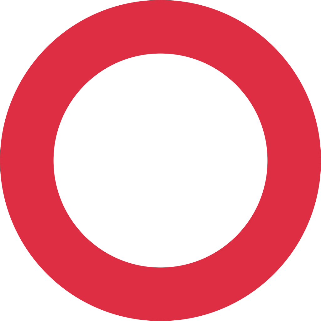 ⭕ Hollow Red Circle Emoji Meaning