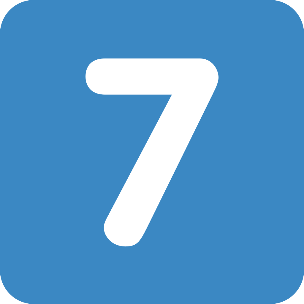 7⃣ emoji meaning: Keycap digit seven