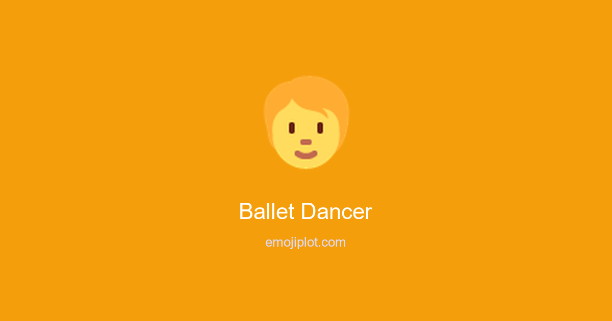 Ballet Dancer Emoji
