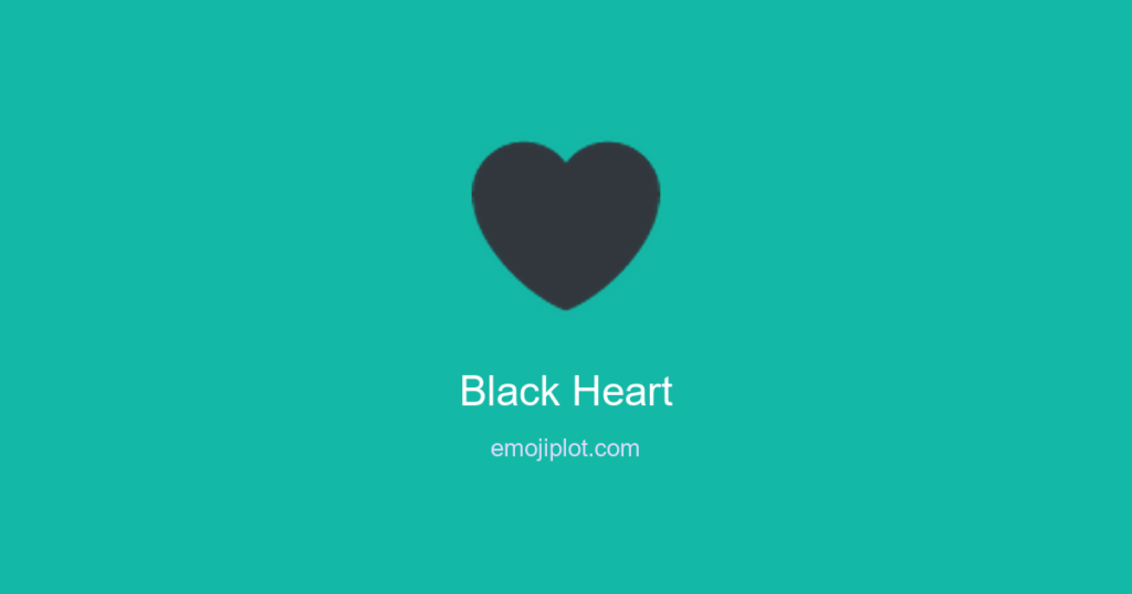 Black Heart Emoji
