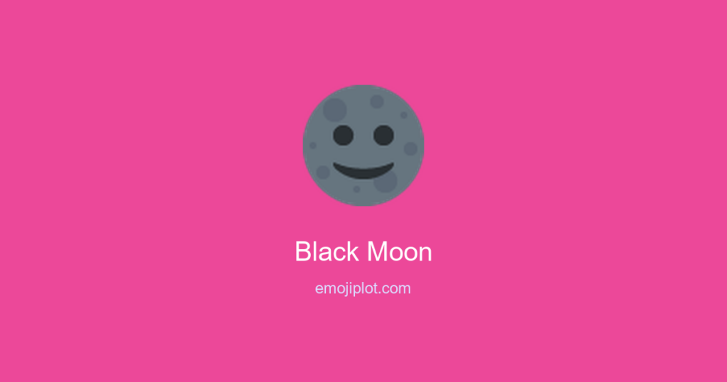 Black Moon Emoji