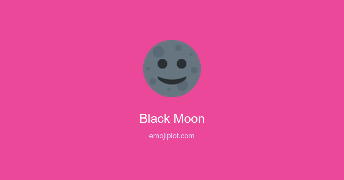 Black Moon Emoji