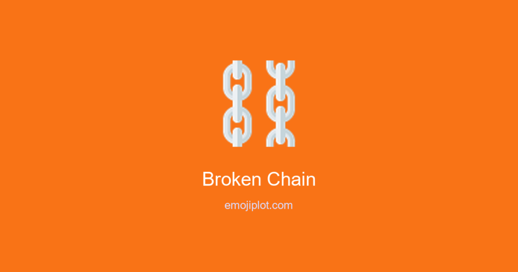 Broken Chain Emoji