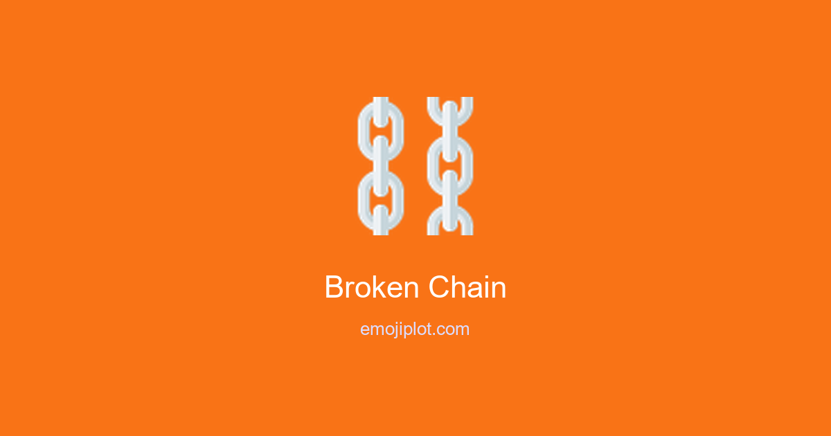 Broken Chain Emoji