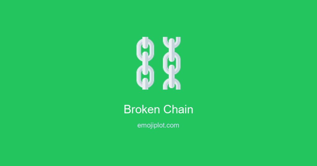 Broken Chain Emoji