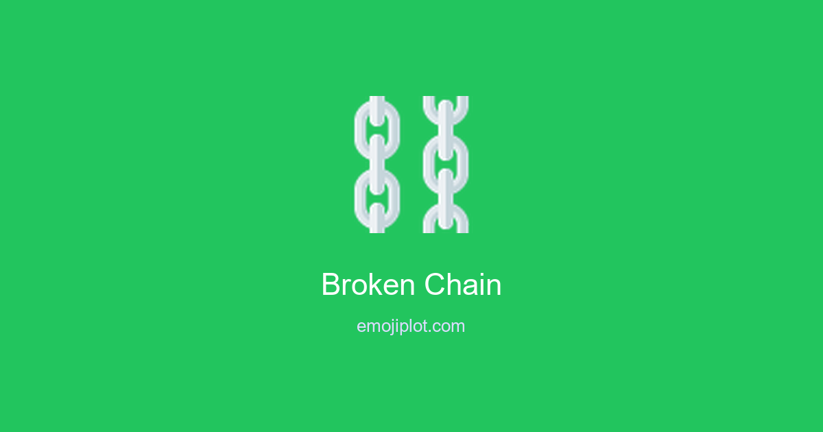 Broken Chain Emoji