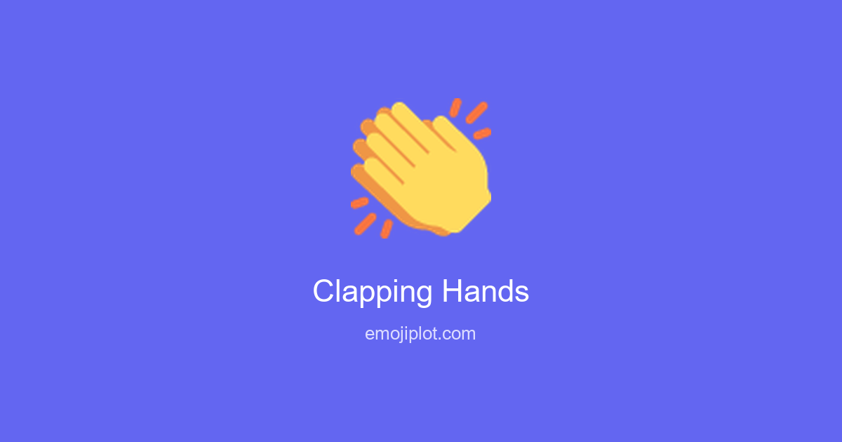 Clapping Hands Emoji