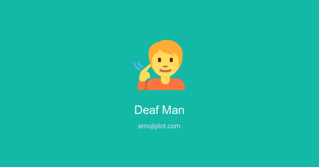 Deaf Man Emoji