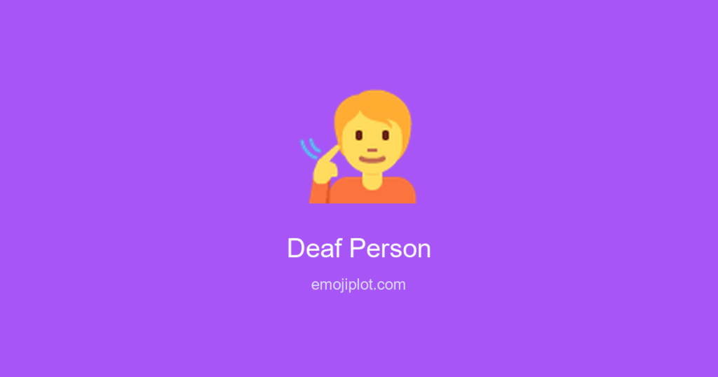 Deaf Person Emoji