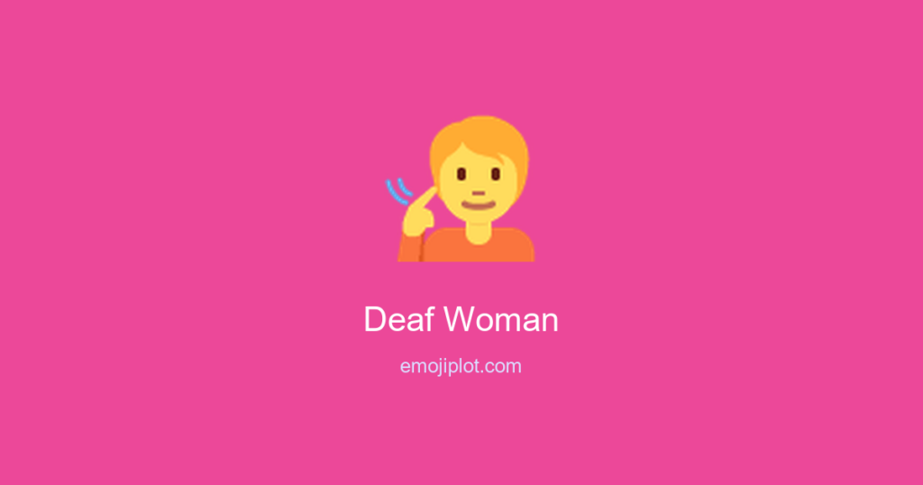 Deaf Woman Emoji