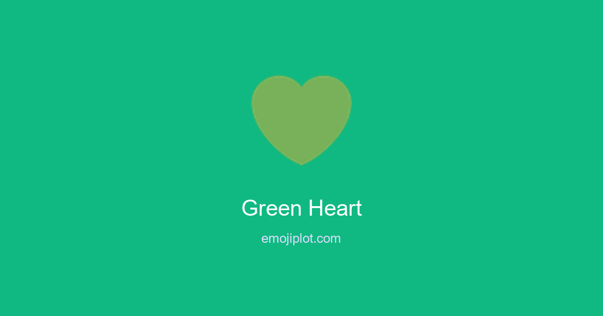 Green Heart Emoji