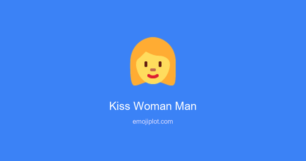 Kiss Woman Man Emoji