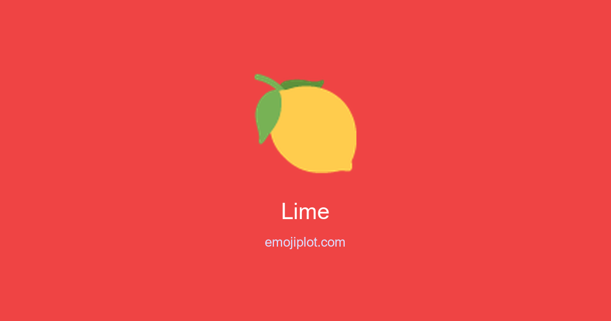Lime Emoji