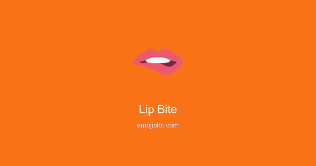 Lip Bite Emoji