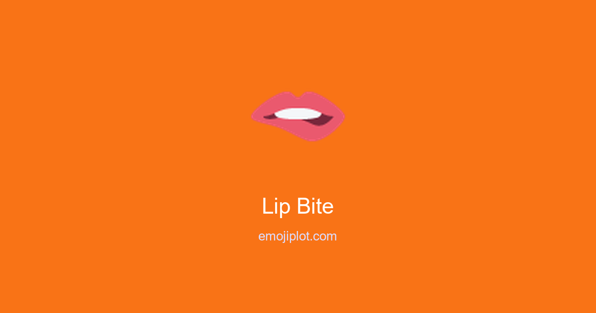 Lip Bite Emoji