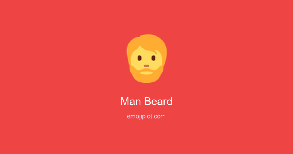 Man Beard Emoji