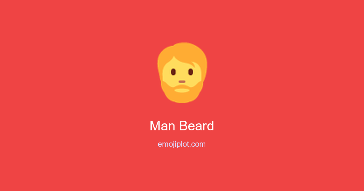 Man Beard Emoji